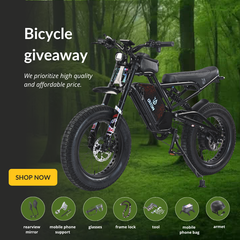 DITON D9 1500W Electric Fat Tire Off-Road E-Bike – 52V 25Ah, Dual Suspension | In Stock – Ships Within 24 Hours