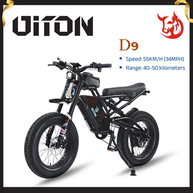 Pre-Order DITON D9 – 1500W Off-Road Fat Tire Electric Bike, 52V 25Ah Dual Suspension | Ships Sept 1