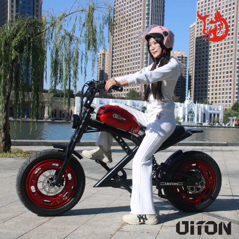 Diton H1 Electric Motorcycle – 52V 1500W Harley-Style E-Motorbike, 30Ah Long-Range Lithium Battery, Fat Tire Performance