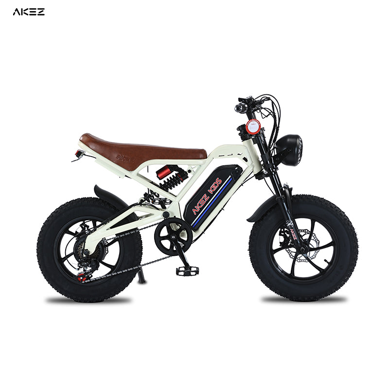 AKEZ 16" Kids Electric Bike 36V 350W, Lightweight E‑Bike for Boys & Girls, Adjustable Seat, Pedal Assist & Throttle, Safe & Easy Rid