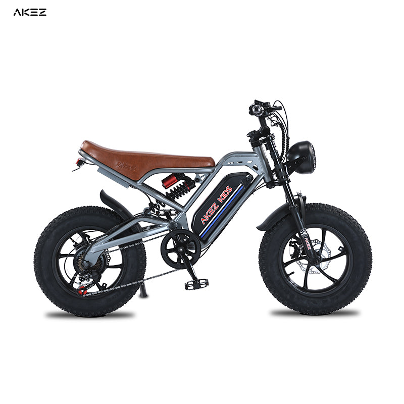AKEZ 16" Kids Electric Bike 36V 350W, Lightweight E‑Bike for Boys & Girls, Adjustable Seat, Pedal Assist & Throttle, Safe & Easy Rid