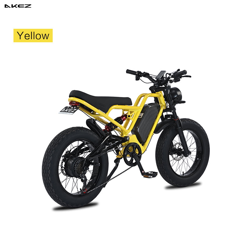 AKEZ Panther 48V 1500W Electric Bike with 25Ah Battery - High Performance for Long-Distance Travel