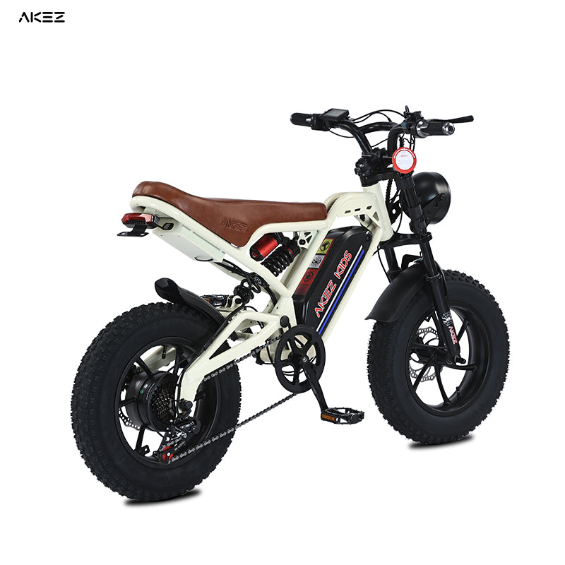 AKEZ 16" Kids Electric Bike 36V 350W, Lightweight E‑Bike for Boys & Girls, Adjustable Seat, Pedal Assist & Throttle, Safe & Easy Rid