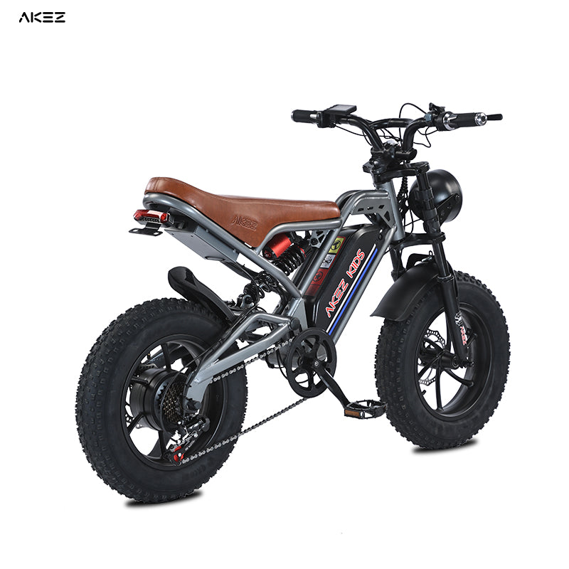 AKEZ 16" Kids Electric Bike 36V 350W, Lightweight E‑Bike for Boys & Girls, Adjustable Seat, Pedal Assist & Throttle, Safe & Easy Rid